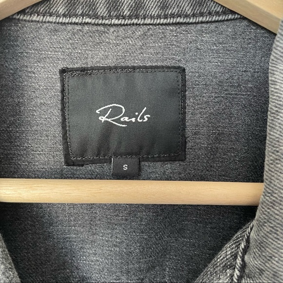 Rails Knox Stars Button-Front Jean Jacket Size S - Picture 3 of 16